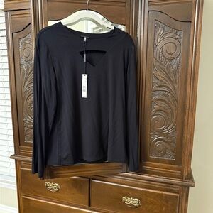 Elie Tahari Black Long Sleeve Women's Top NWT